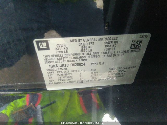 1GKS1JKJ0FR620924 GMC YUKON XL DENALI