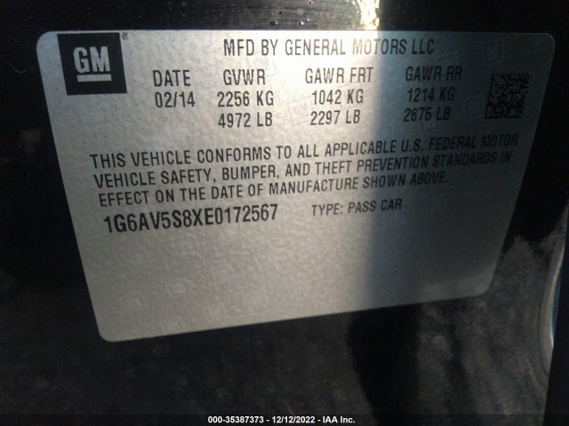 1G6AV5S8XE0172567 Cadillac Cts Sedan Vsport Premium Rwd