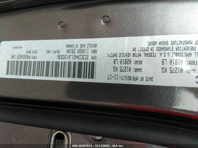 Dodge Charger Sxt Plus 2018 2C3CDXHG1JH193336 Image 10