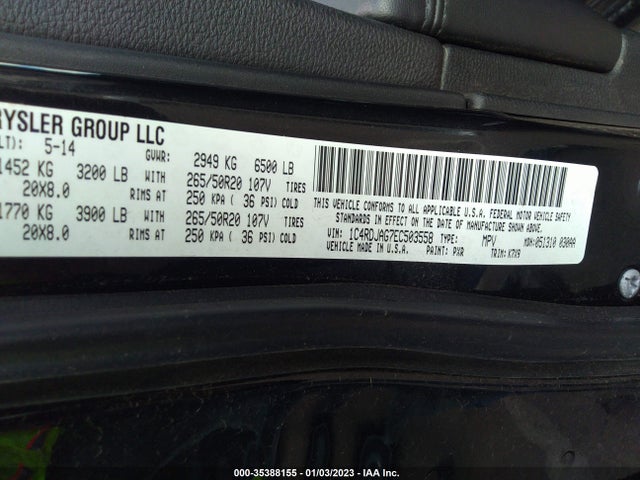 Dodge Durango Sxt 2014 1C4RDJAG7EC503558 Image 10