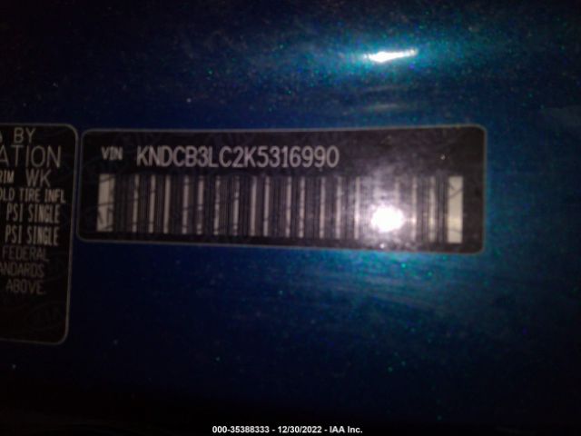 KNDCB3LC2K5316990 KIA NIRO LX