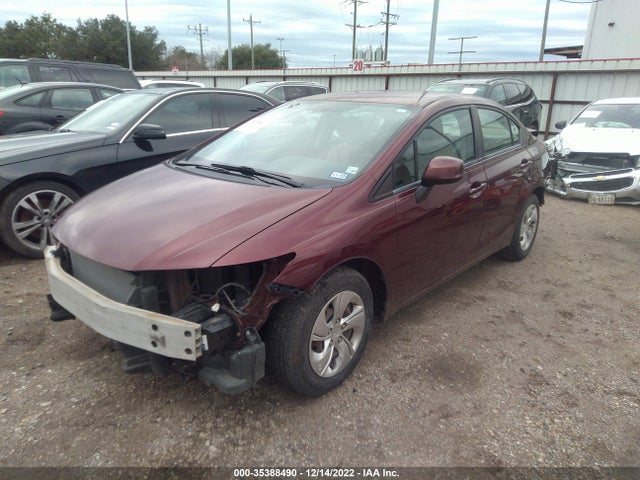 2013 HONDA CIVIC SDN LX VIN: 2HGFB2F59DH580130