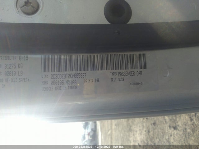 Dodge Challenger R/t 2019 2C3CDZBT2KH665837 Image 9