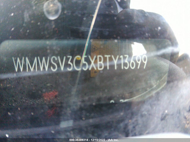 WMWSV3C5XBTY13699 Mini Cooper Hardtop S