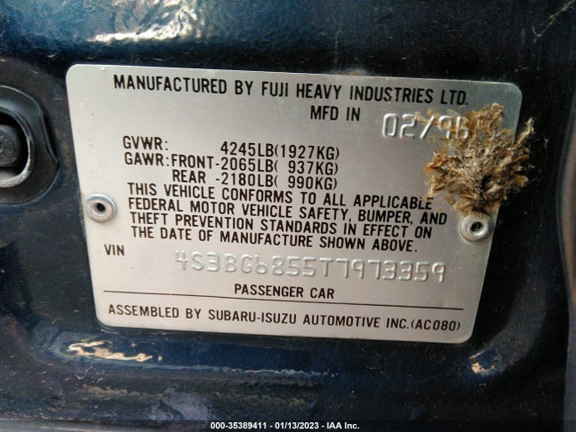 4S3BG6855T7973359 Subaru Legacy Outback