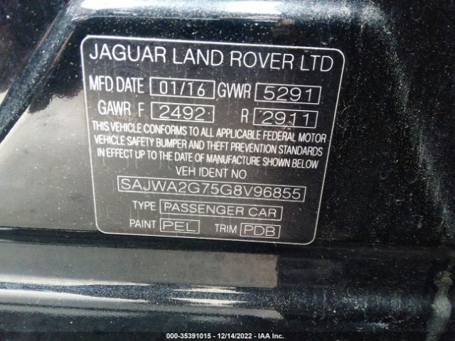 SAJWA2G75G8V96855 Jaguar XJ