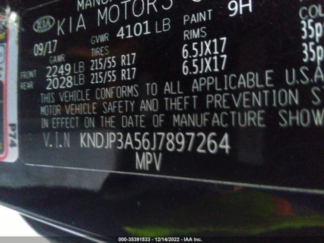 KNDJP3A56J7897264 KIA SOUL +