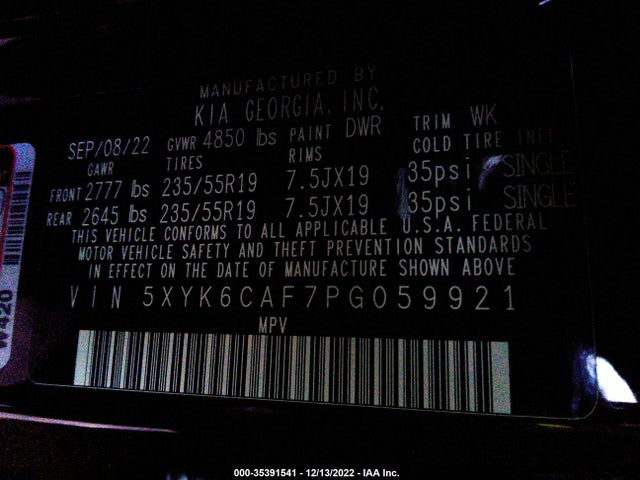 2023 Kia Sportage, VIN: 5XYK6CAF7PG059921
