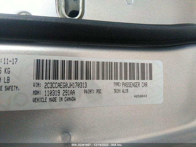 2C3CCAEG0JH170313 Chrysler 300 Limited