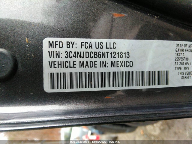 2022 Jeep Compass, VIN: 3C4NJDCB6NT121813