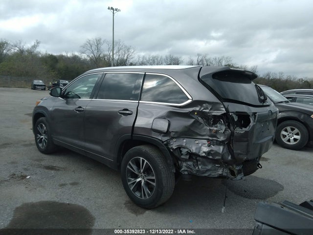 2016 TOYOTA HIGHLANDER XLE VIN: 5TDKKRFH3GS502920