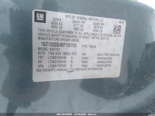 GMC Sierra 2500hd Sle 2014 1GT120CG4EF106799 Image 10