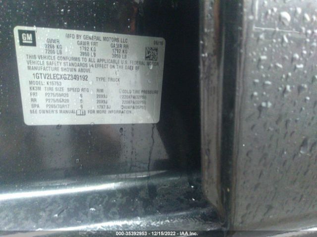 1GTV2LECXGZ349192 GMC SIERRA 1500