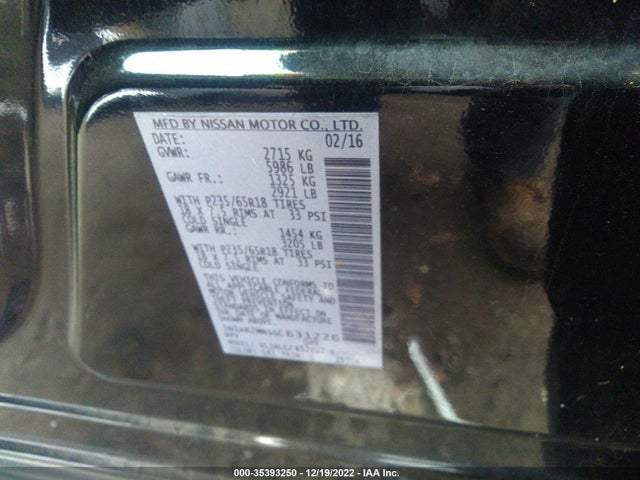 2016 Nissan Pathfinder, VIN: 5N1AR2MN1GC631226