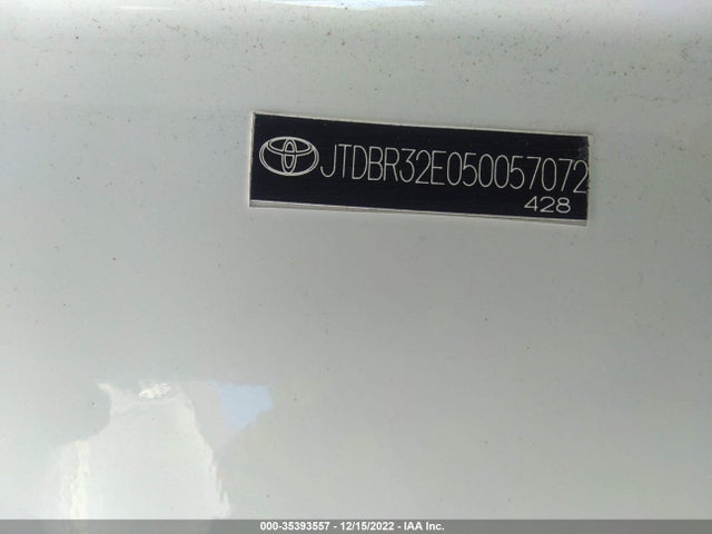 Aukcja sprzedaży 2005 Toyota Corolla Ce/le, vin: JTDBR32E050057072, numer aukcji: 35393557