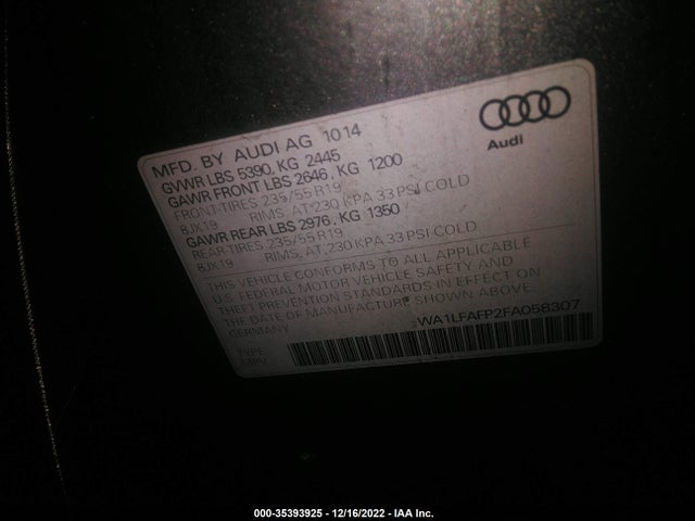 WA1LFAFP2FA058307 Audi Q5 Premium Plus