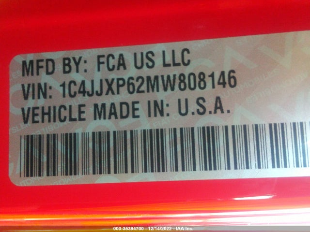 Jeep Wrangler 4xe Unlimited Sahara 2021 1C4JJXP62MW808146 Image 9