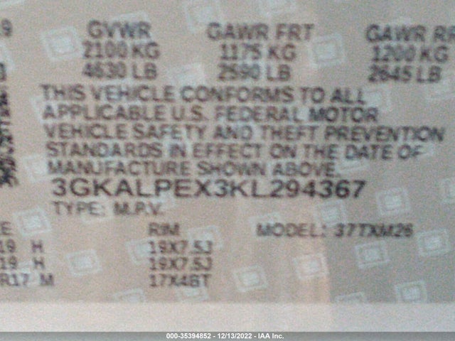 GMC Terrain Slt 2019 3GKALPEX3KL294367 Image 9