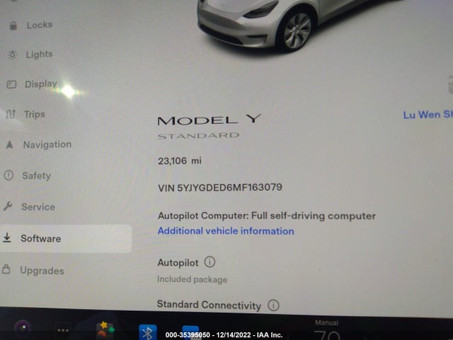 Tesla Model Y 2021 5YJYGDED6MF163079 Image 7