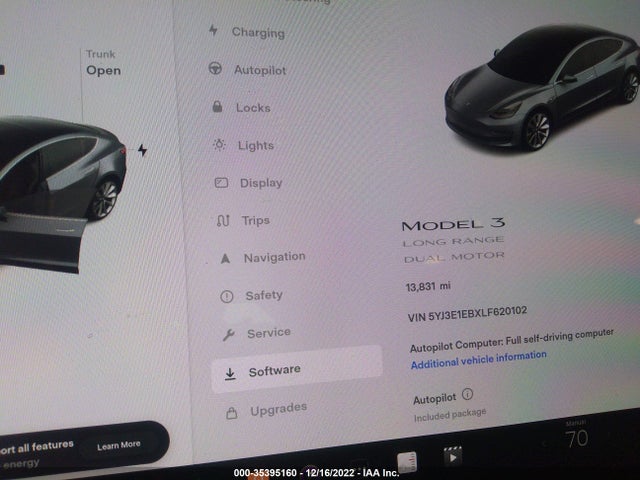 Tesla Model 3 Long Range 2020 5YJ3E1EBXLF620102 Image 8