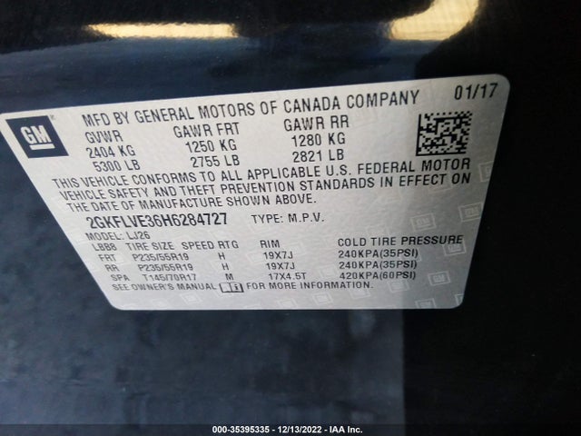 GMC Terrain Denali 2017 2GKFLVE36H6284727 Image 9