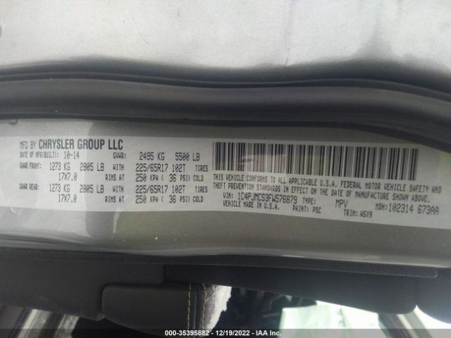 1C4PJMCS3FW576879 Jeep Cherokee Latitude