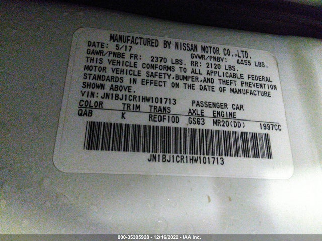2017 Nissan Qashqai, VIN: JN1BJ1CR1HW101713