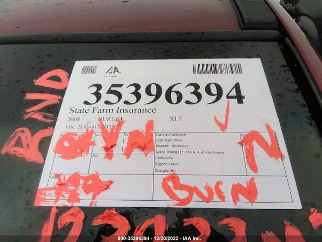 2S3DA417186122727 Suzuki XL7 LUXURY