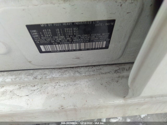 2016 Subaru Legacy, VIN: 4S3BNBF64G3056338
