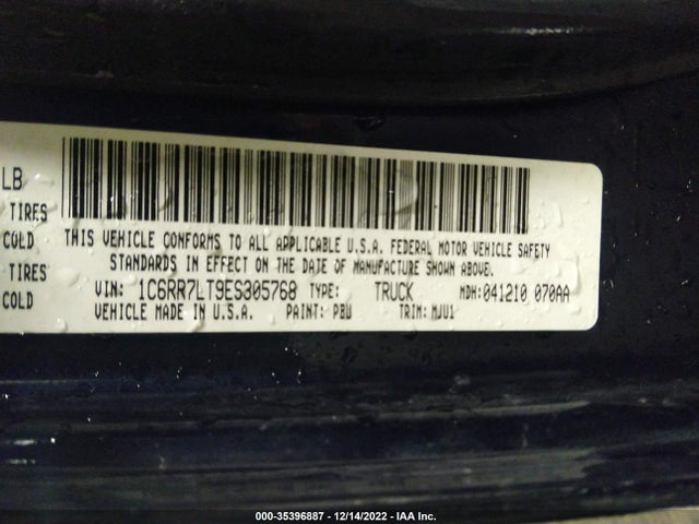 1C6RR7LT9ES305768 RAM 1500 Big Horn