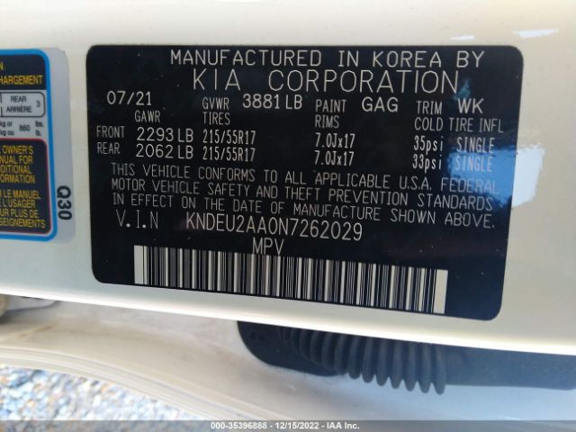 KNDEU2AA0N7262029 KIA SELTOS S