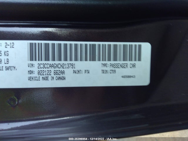 2C3CCAAGXCH213791 Chrysler 300