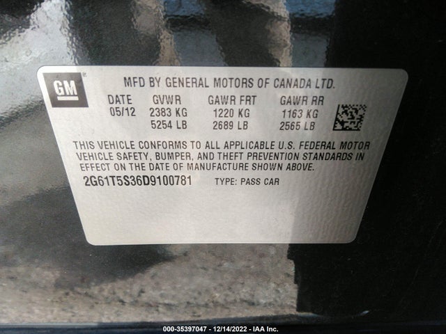 Cadillac Xts Premium 2013 2G61T5S36D9100781 Image 11