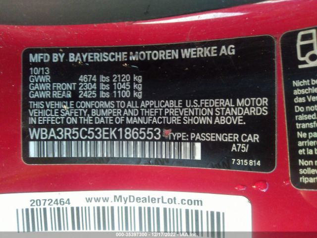 WBA3R5C53EK186553 BMW 4 Series 435i Xdrive
