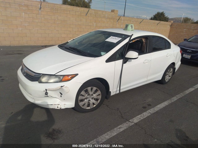 2012 HONDA CIVIC SDN LX VIN: 19XFB2F54CE302650