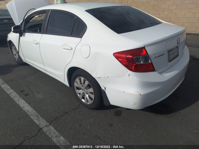 2012 HONDA CIVIC SDN LX VIN: 19XFB2F54CE302650
