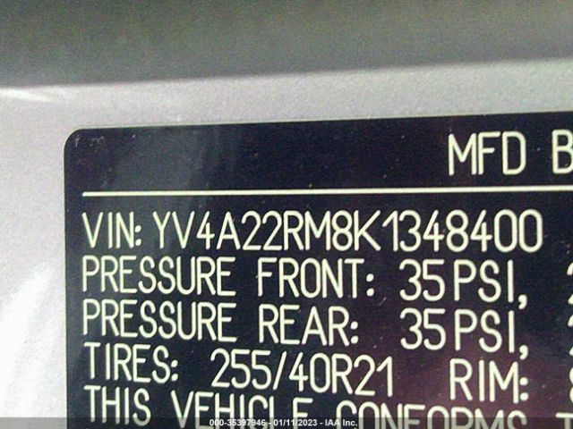 YV4A22RM8K1348400 Volvo XC60