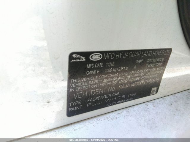 SAJAJ4FXXKCP50618 Jaguar Xe 25t Premium