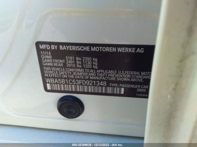 WBA5B1C53FD921348 BMW 5 Series 535i