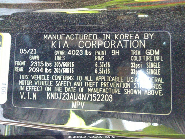 2022 Kia Soul, VIN: KNDJ23AU4N7152203