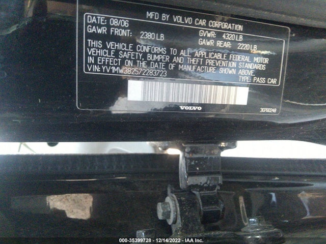 YV1MW382572283723 Volvo V50 2.4l
