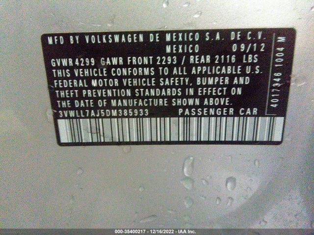 3VWLL7AJ5DM385933 Volkswagen Jetta Sedan Tdi W/premium/nav