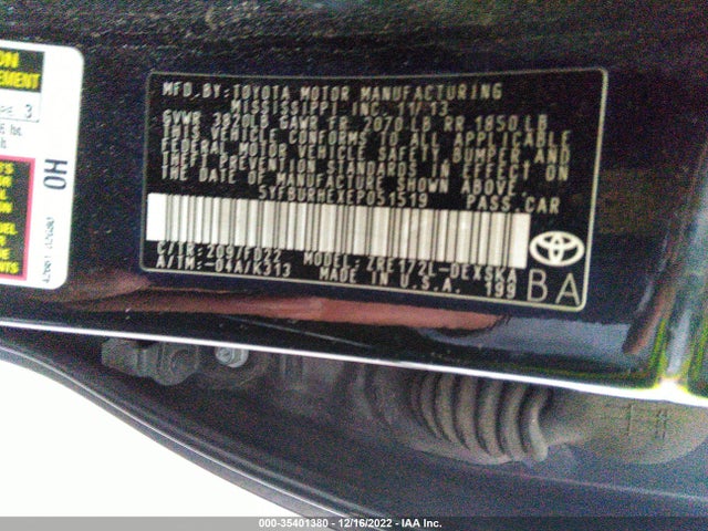 Toyota Corolla 2014 5YFBURHEXEP051519 Image 10