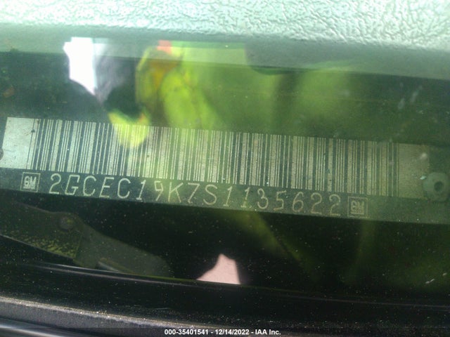 1995 CHEVROLET GMT-400 C1500 VIN: 2GCEC19K7S1135622