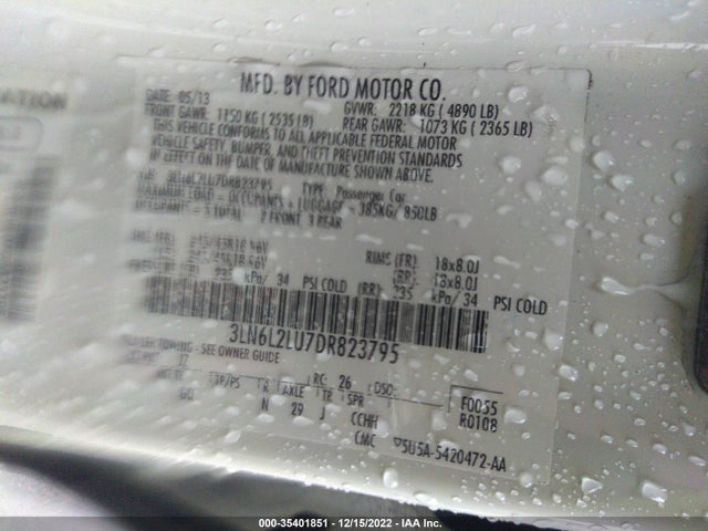 Lincoln MKZ HYBRID 2013 3LN6L2LU7DR823795 Image 10