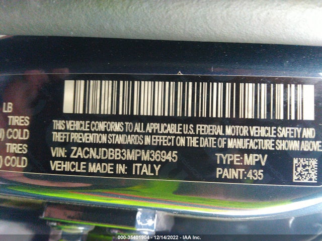 2021 Jeep Renegade, VIN: ZACNJDBB3MPM36945
