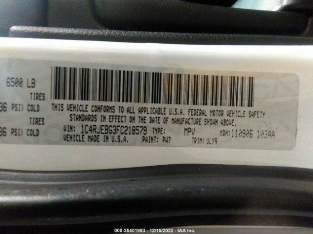 1C4RJEBG3FC218579 Jeep Grand Cherokee Limited