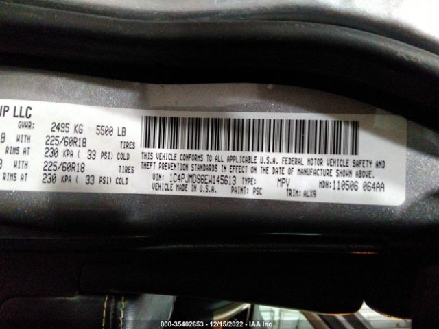 1C4PJMDS6EW145613 Jeep Cherokee Limited
