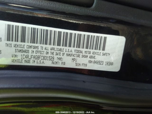 1C4RJFAG8FC831529 Jeep Grand Cherokee Laredo