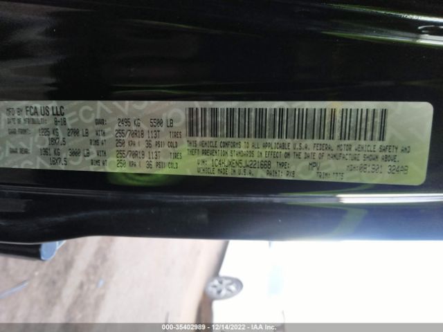1C4HJXEN5JW221668 Jeep Wrangler Unlimited Sahara
